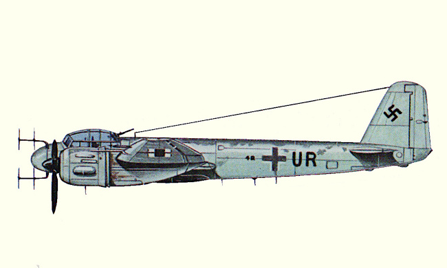 Vue d'un Ju 88G-1 (origine : Fighters 1939-1945 - Kenneth Munson)