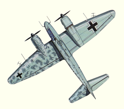 Plan d'un Ju 88G-1 (origine : Fighters 1939-1945 - Kenneth Munson)
