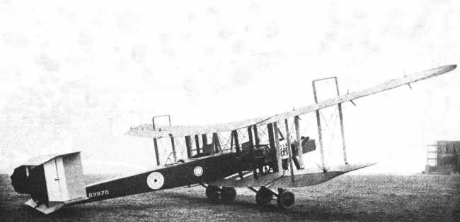 Vue d'un Blackburn Kangaroo (photo : Jane's fighting aircraft of World War I John W.R. Taylor)