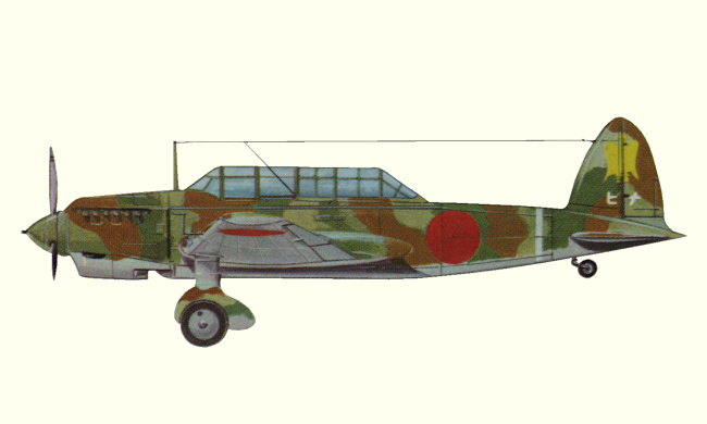 Vue d'un Ki-32 (origine : Bombers between the wars 1919-1939 - Kenneth Munson)