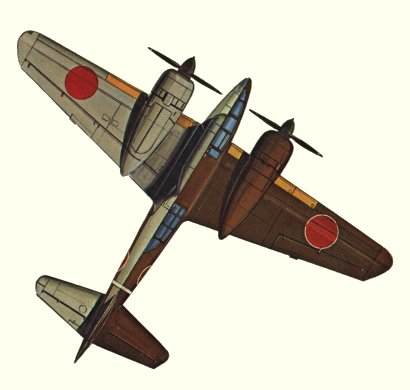 Plan d'un Ki-46-III (origine : Bombers 1939-1945 - Kenneth Munson)