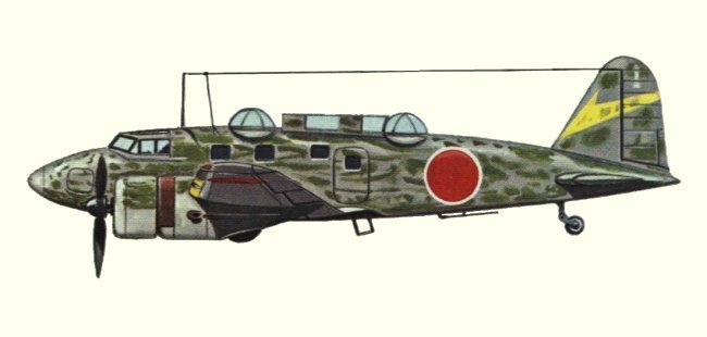 Vue d'un Ki-54 (origine : Fighters 1939-1945 - Kenneth Munson)
