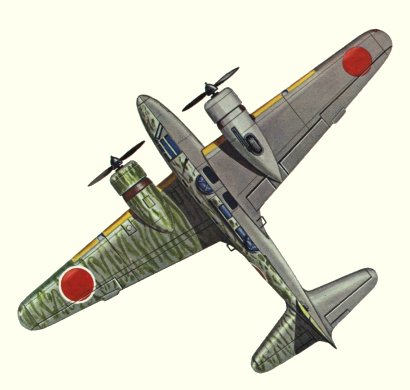 Plan d'un Ki-54 (origine : Fighters 1939-1945 - Kenneth Munson)