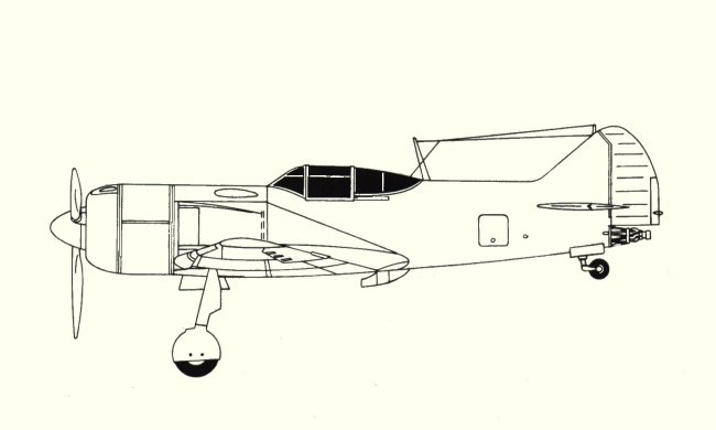 Plans d'un La-7R (montage d'une fusée à l'arrière - octobre 1944)