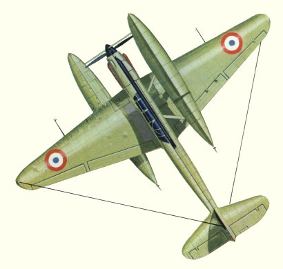 Plan d'un Latécoère 298A (origine : Flying Boats and Seaplanes since 1910 - Kenneth Munson)