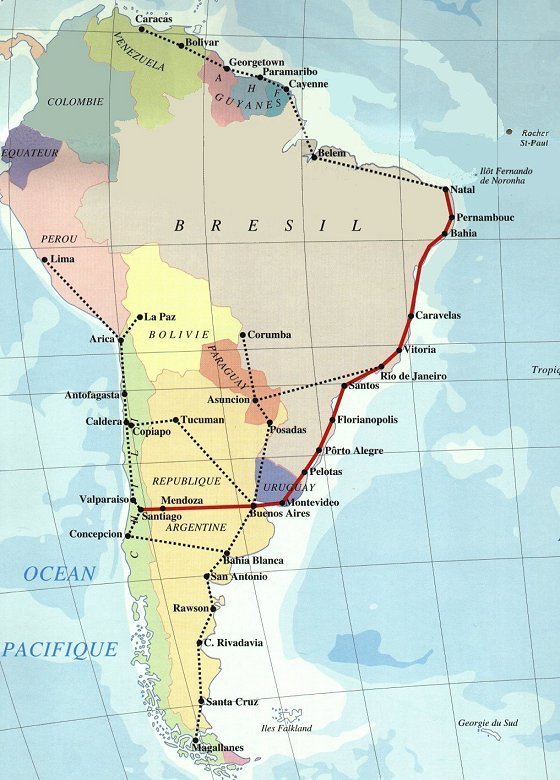 Lignes aéropostales sud (Afrique/Amérique du Sud)