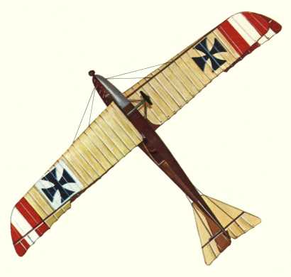 Plan d'un biplan de reconnaissance Lloyd C.II (origine : Bombers 1914-1919 - Kenneth Munson)