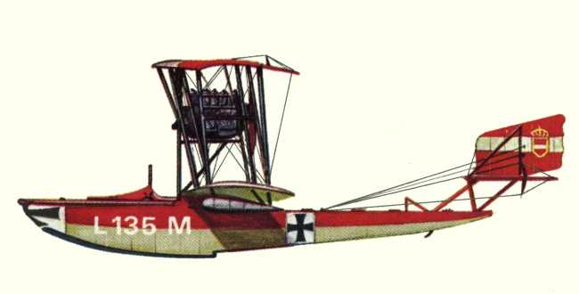 Vue d'un hydravion Lohner L (origine : Bombers 1914-1919 - Kenneth Munson)