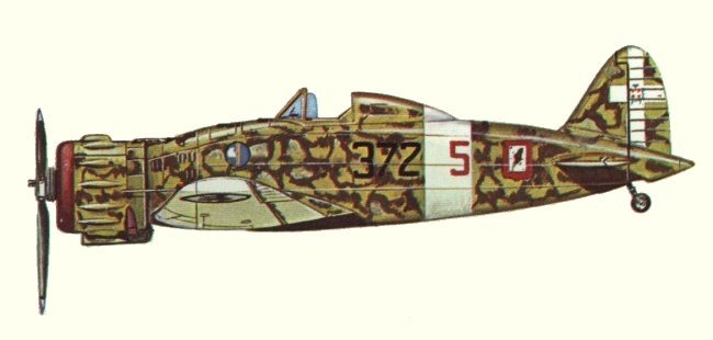 Vue d'un C.200 (origine : Fighters 1939-1945 - Kenneth Munson)