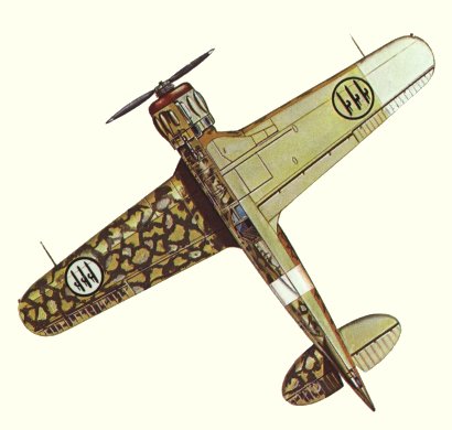 Plan d'un C.200 (origine : Fighters 1939-1945 - Kenneth Munson)