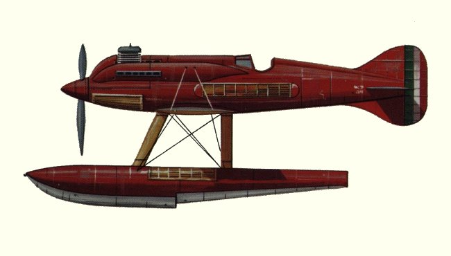 Vue du Macchi M.67 (origine : Flying Boats and Seaplanes since 1910 - Kenneth Munson)