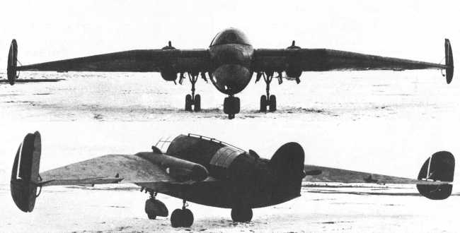 Vue du H.P.75 (photo : Jane's fighting aircraft of World War II)