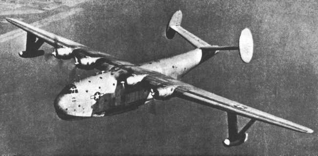 Vue d'un XPB2M-1R Mars (photo : Jane's fighting aircraft of World War II)