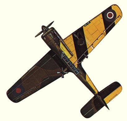 Plan d'un Martinet TT I (origine : Fighters 1939-1945 - Kenneth Munson)