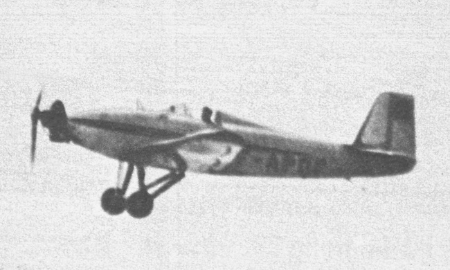 Vue d'un Mauboussin M.123 (origine : Gallica - Aviation magazine, août 1967)