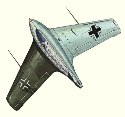 Plan d'un Me 163B-1 (origine : Fighters 1939-1945 - Kenneth Munson)