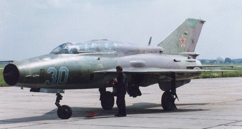 Vue d'un MiG-21
