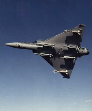 Vue d'un Mirage 2000 (photo : Dassault Aviation)
