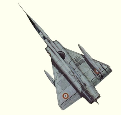 Plans d'un Mirage IV A (origine : Bombers, encyclopaedia of world aircraft - Kenneth Munson)