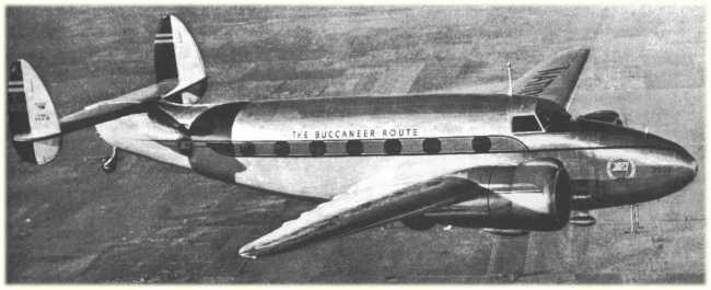 Vue d'un Model 18 Lodestar (photo : Jane's fighting aircraft of World War II)