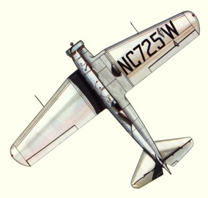 Plan d'un Boeing 221A Monomail (origine : Airliners between the wars 1919-1939 - Kenneth Munson)