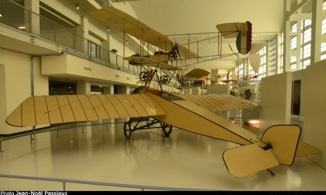 Vue d'un monoplan Morane-Saulnier G (photo : JN Passieux, musée de l'Air et de l'Espace du Bourget)