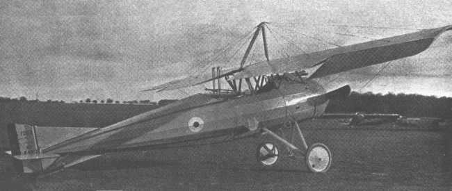 Vue d'un Morane-Saulnier P (photo : Jane's fighting aircraft of World War I John W.R. Taylor)