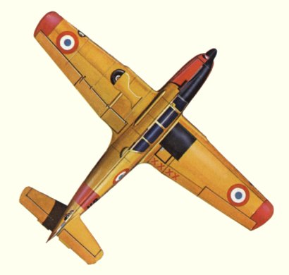 Plan d'un MS-733 Alcyon (origine : Fighters, encyclopaedia of world aircraft - Kenneth Munson)