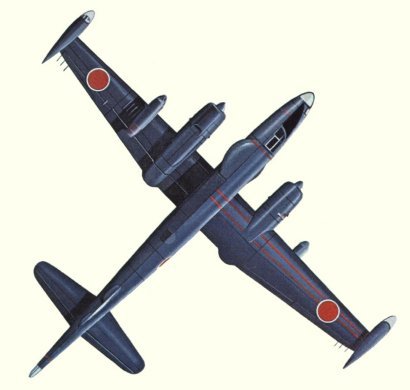 Plan d'un Neptune P-2H de construction Kawasaki (origine : Bombers, encyclopaedia of world aircraft - Kenneth Munson)