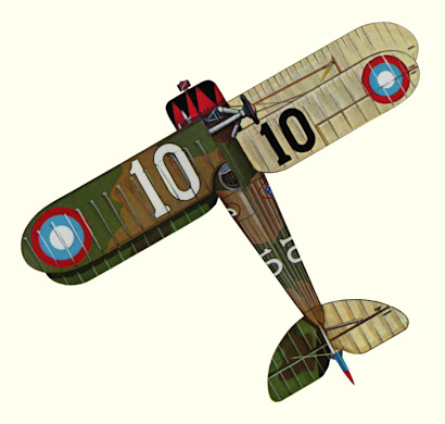 Plan d'un Nieuport 28C.1 (origine : Fighters 1914-1919 - Kenneth Munson)