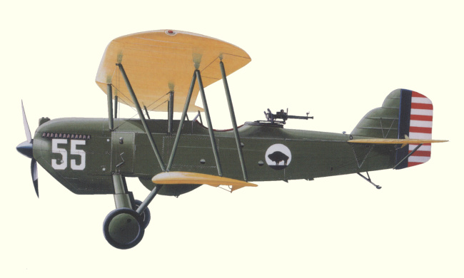 Vue d'un Curtiss O-1/A-3 (origine : Encyclopedia of Flight 1848-1939 - J. Batchelor, M.V. Lowe)