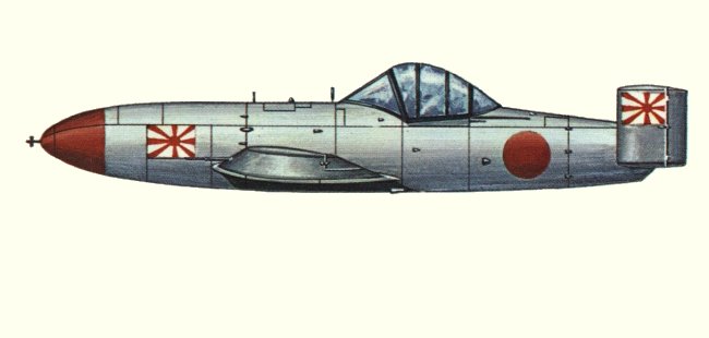 Vue d'un Ohka Model 11 (origine : Bombers 1939-1945 - Kenneth Munson)
