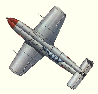Plan d'un Ohka Model 11 (origine : Bombers 1939-1945 - Kenneth Munson)