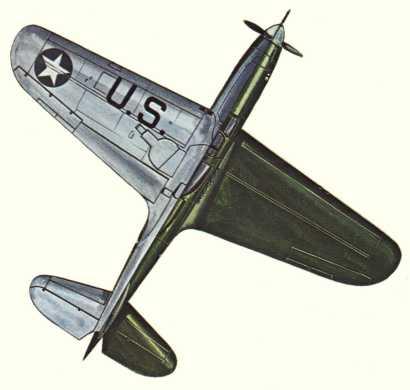 Plan d'un P-39D (origine : Fighters 1939-1945 - Kenneth Munson)