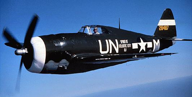 Vue d'un P-47G Thunderbolt