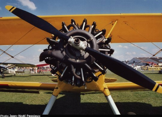 Vue d'un moteur Pratt & Whitney R-985 (photo : JN Passieux, meeting Ferté-Alais 2003)