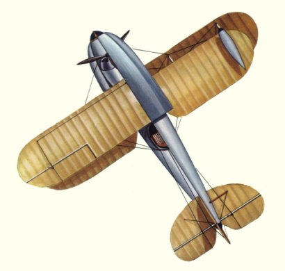 Plan d'un Pemberton-Billing P.B.1 (origine : Flying Boats and Seaplanes since 1910 - Kenneth Munson)