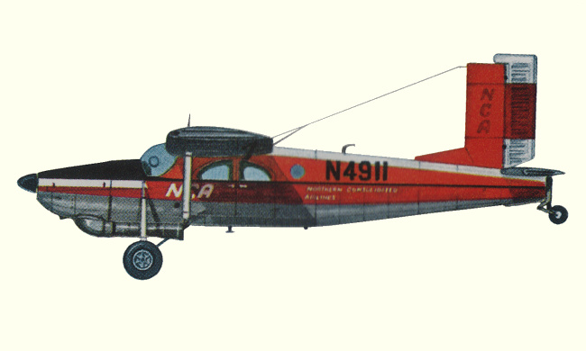 Vue d'un PC-6 (origine : Private Aircraft since 1946 - Kenneth Munson)