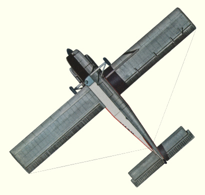 Plan d'un PC-6 (origine : Private Aircraft since 1946 - Kenneth Munson)