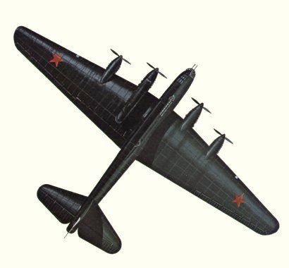 Plans d'un Pe-8 (origine : Bombers 1939-1945 - Kenneth Munson)