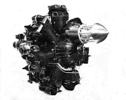 Vue d'un moteur Pobjoy Niagara (photo : magazine Flight, mai 1936)