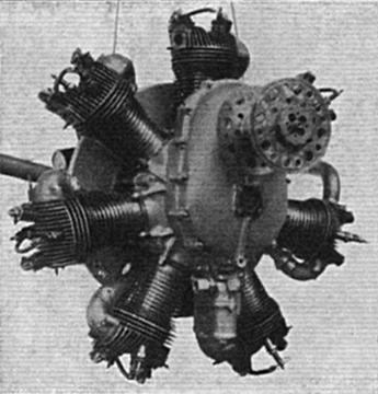 Vue d'un moteur Pobjoy Type R (photo : magazine Flight, novembre 1930)