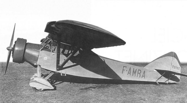Vue d'un Potez 58 (photo : Pierre Gaillard/Légendaires Avions du Monde F. Besse et J. Molveau)