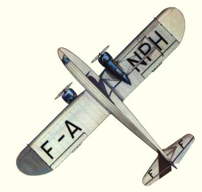 Plans d'un Potez 62-0 Cormoran (origine : Airliners between the wars 1919-1939 - Kenneth Munson)