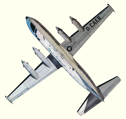 Plan d'un Potez 841 (origine : Civil Airliners since 1946 - Kenneth Munson)