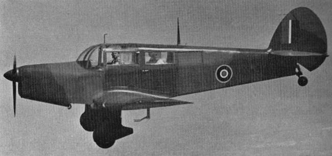 Vue d'un Proctor IV (origine : Aircraft of the Royal Air Force 1918-57 - Owen Thetford)