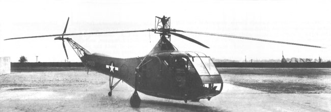 Vue d'un Sikorsky R-4B (photo : Jane's fighting aircraft of World War II)
