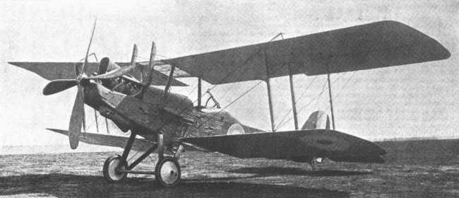 Vue d'un biplan R.A.F. R.E.8 (photo : Jane's fighting aircraft of World War I John W.R. Taylor)