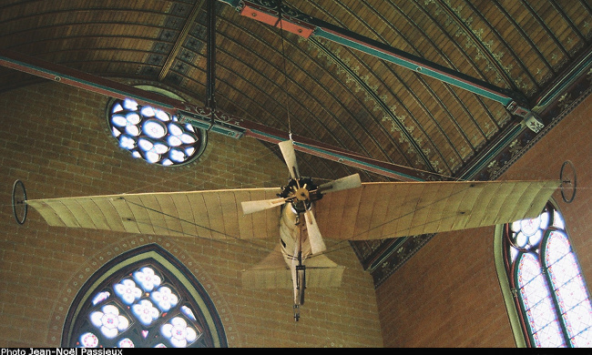 Vue d'un monoplan R.E.P. Type 1 (photo : JN Passieux - Musée des Arts et Métiers, juin 2014)