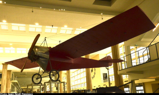 Vue d'un monoplan R.E.P. Type K (photo : JN Passieux, musée de l'Air et de l'Espace du Bourget)